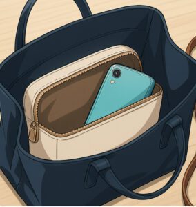カバンの中のスマホ